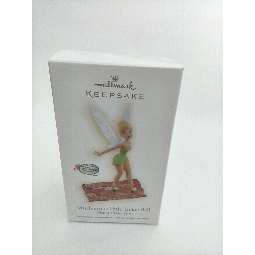 Hallmark Mischievous Little Tinker Bell Christmas Ornament 2009 Disney Peter Pan